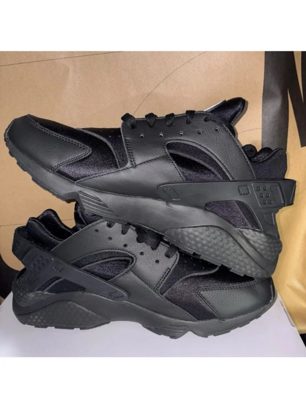 NEW Nike By You Air Huarache Triple Black White FD9781-900 Men's Size 11.5